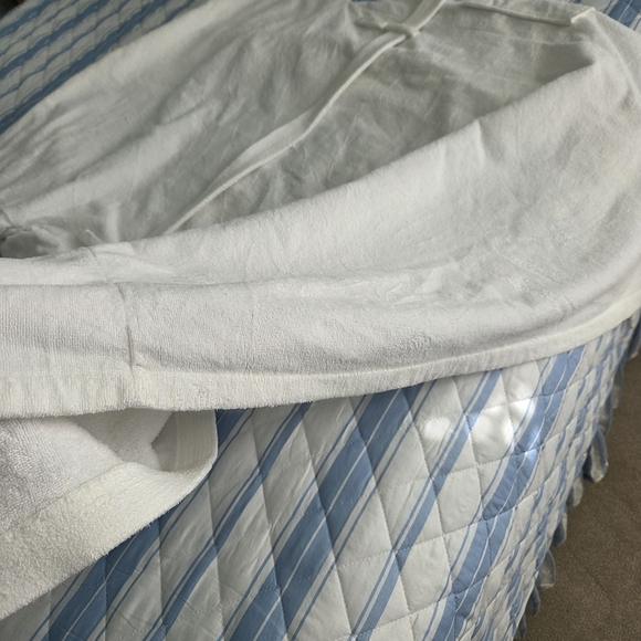 Just For Women White Cotton Terry Spa Robe - 1X/2X - Picture 13 of 13